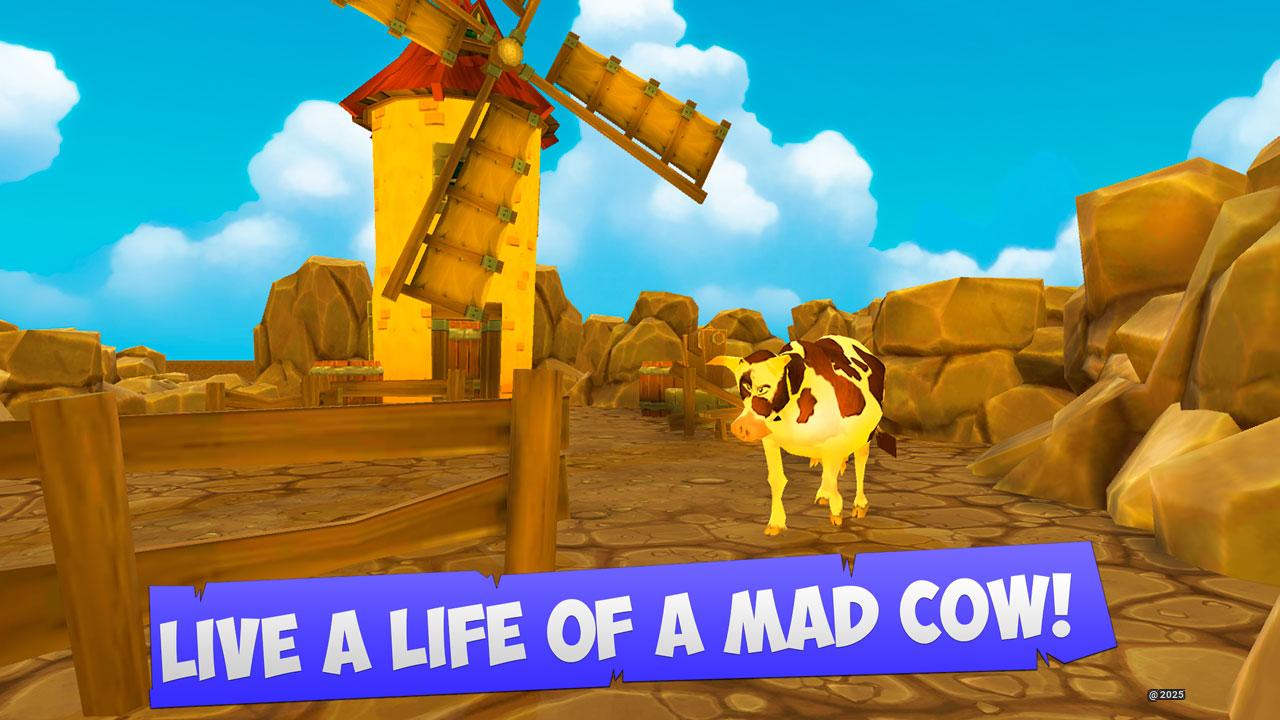 Crazy Cow 3D - Unleash the Mayhem in a Colorful Bovine Battle Royale!